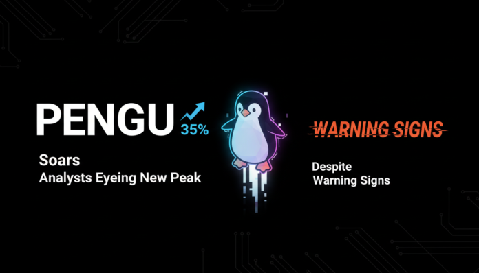 PENGU Soars 35% with Analysts Eyeing New Peak Despite Warning Signs