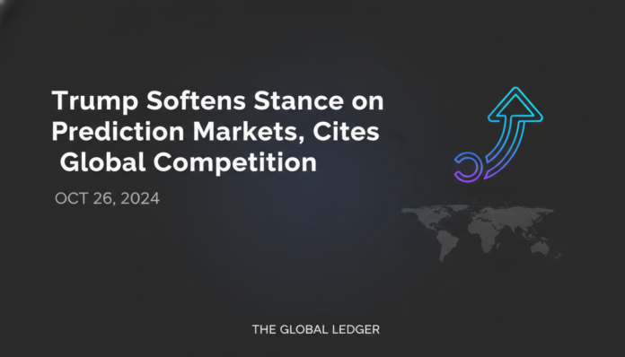 Trump Softens Stance on Prediction Markets, Cites Global Competition