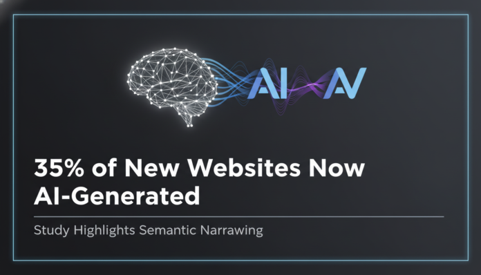 35% of New Websites Now AI-Generated; Study Highlights Semantic Narrowing