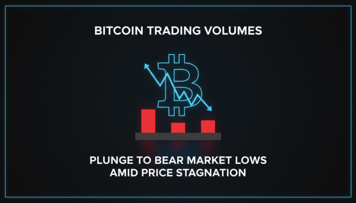 Bitcoin Trading Volumes Plunge to Bear Market Lows Amid Price Stagnation