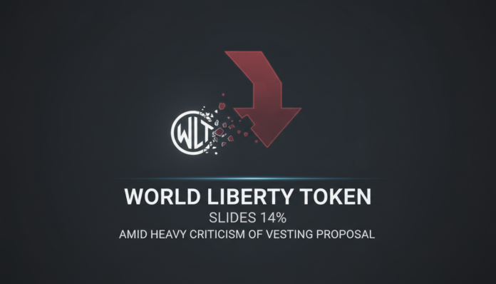 World Liberty Token Slides 14% Amid Heavy Criticism of Vesting Proposal