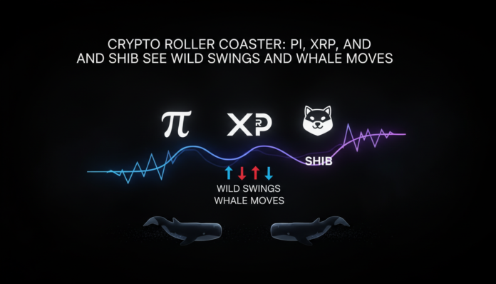 Crypto Roller Coaster: PI, XRP, and SHIB See Wild Swings and Whale Moves