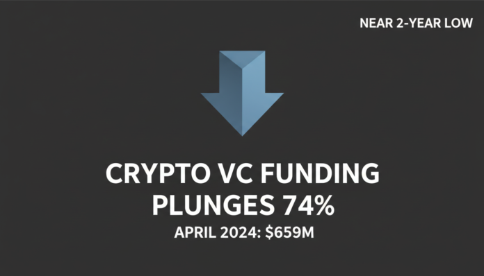 Crypto VC funding hits near 2-year low, plunging 74% in April to $659M