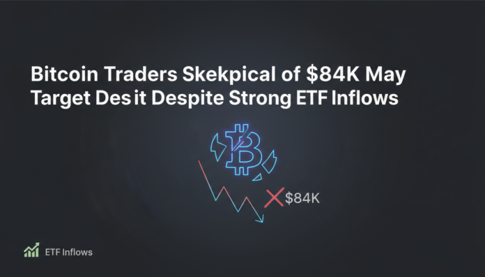 Bitcoin Traders Skeptical of $84K May Target Despite Strong ETF Inflows