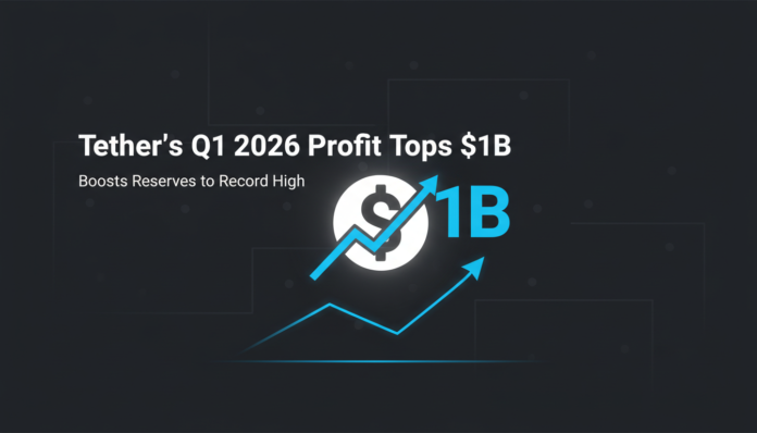 Tether's Q1 2026 Profit Tops $1B, Boosts Reserves to Record High