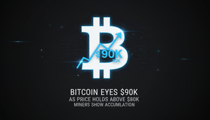 Bitcoin Eyes $90K as Price Holds Above $80K, Miners Show Accumulation
