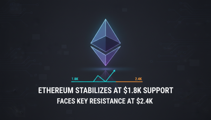 Ethereum Stabilizes at $1.8K Support, Faces Key Resistance at $2.4K