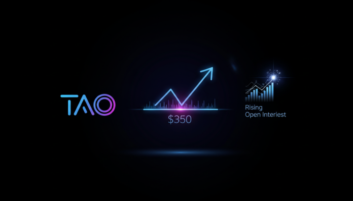 TAO Eyes $350 Breakout as Bullish Indicators, Rising Open Interest Fuel Rally