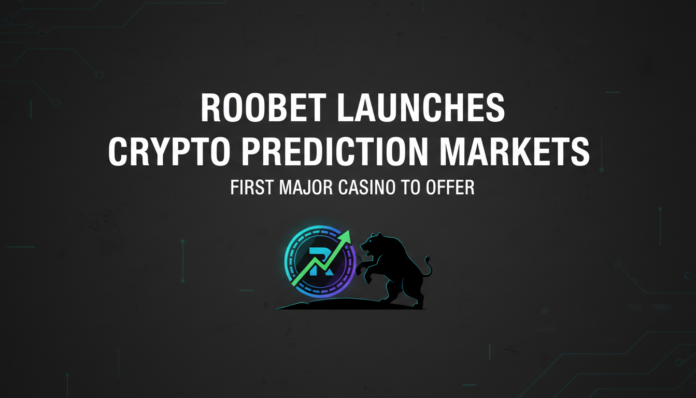 Roobet Launches Crypto Prediction Markets, First Major Casino to Offer