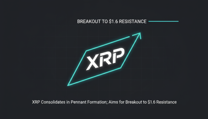 XRP Consolidates in Pennant Formation; Aims for Breakout to $1.6 Resistance