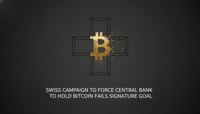 Swiss Campaign to Force Central Bank to Hold Bitcoin Fails Signature Goal