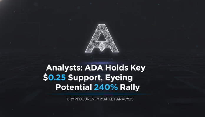 Analysts: ADA Holds Key $0.25 Support, Eyeing Potential 240% Rally