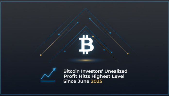 Bitcoin Investors' Unrealized Profit Hits Highest Level Since June 2025