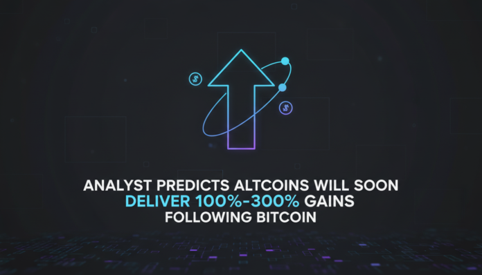 Analyst Predicts Altcoins Will Soon Deliver 100%-300% Gains Following Bitcoin