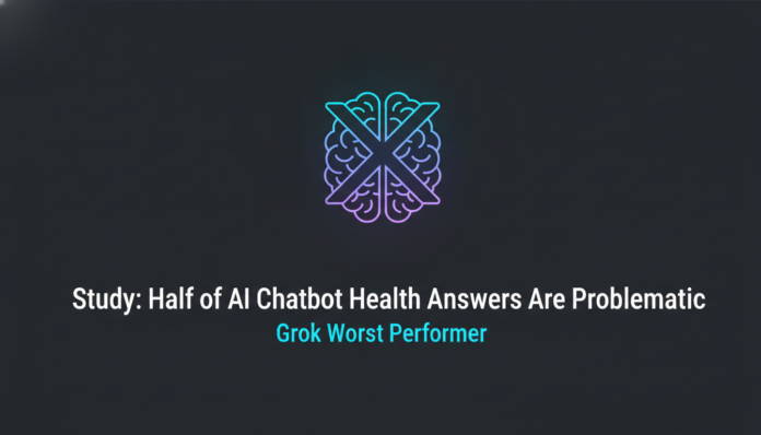 Study: Half of AI Chatbot Health Answers Are Problematic, Grok Worst Performer