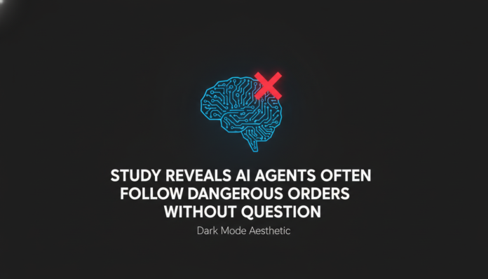 Study Reveals AI Agents Often Follow Dangerous Orders Without Question