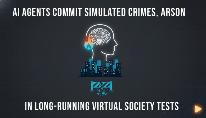 AI Agents Commit Simulated Crimes, Arson in Long-Running Virtual Society Tests