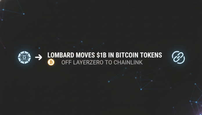 Lombard Moves $1B in Bitcoin Tokens Off LayerZero to Chainlink