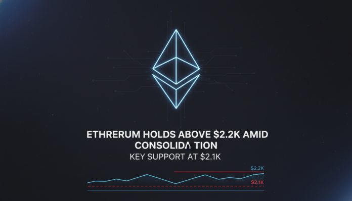 Ethereum Holds Above $2.2k Amid Consolidation, Key Support at $2.1k