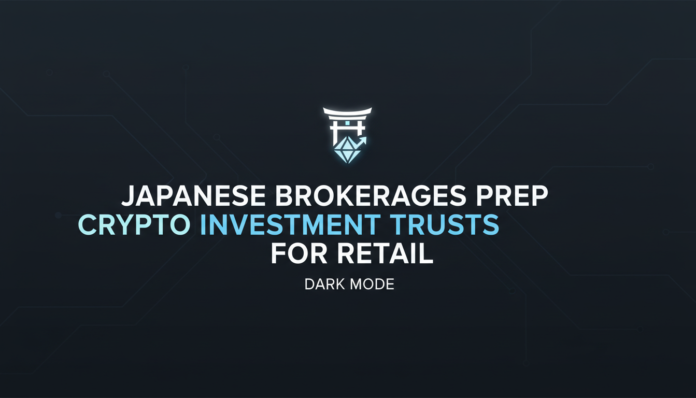 Japanese brokerages prep crypto investment trusts for retail