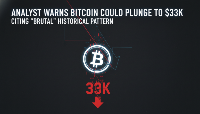 Analyst Warns Bitcoin Could Plunge to $33K, Citing 