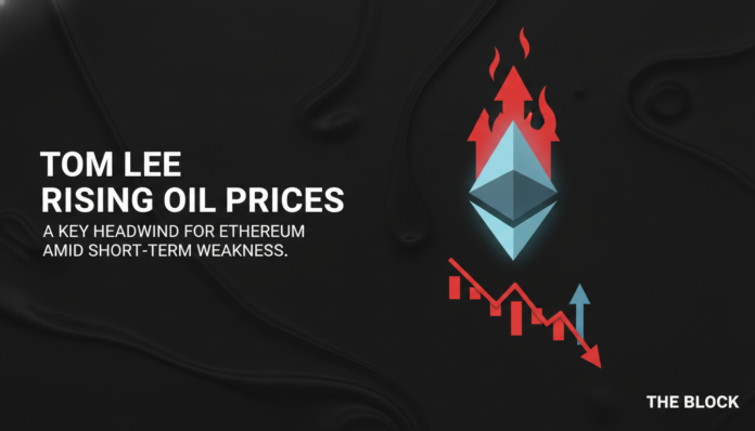 Tom Lee: Rising Oil Prices a Key Headwind for Ethereum Amid Short-Term Weakness