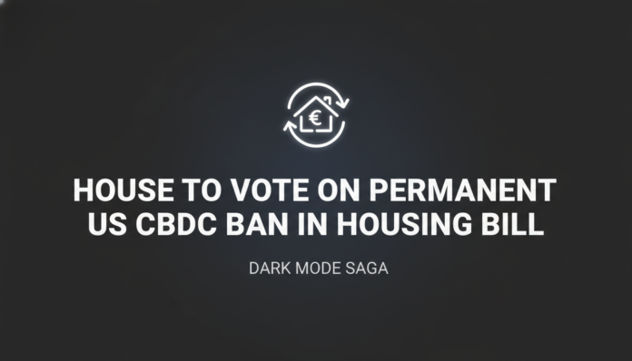 House to Vote on Permanent US CBDC Ban in Housing Bill