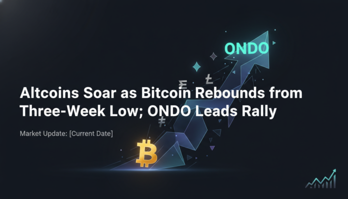 Altcoins Soar as Bitcoin Rebounds from Three-Week Low; ONDO Leads Rally