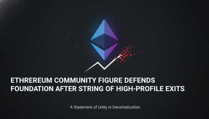 Ethereum Community Figure Defends Foundation After String of High-Profile Exits