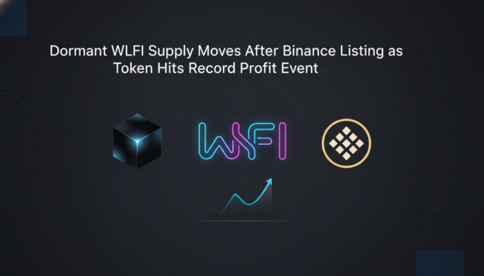 Dormant WLFI Supply Moves After Binance Listing as Token Hits Record Profit Event