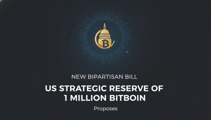 New bipartisan bill proposes US strategic reserve of 1 million Bitcoin.