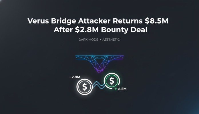 Verus Bridge Attacker Returns $8.5M After $2.8M Bounty Deal