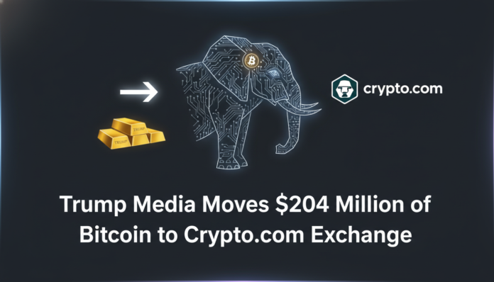 Trump Media Moves $204 Million of Bitcoin to Crypto.com Exchange