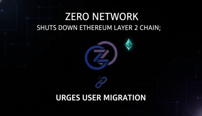 Zero Network Shuts Down Ethereum Layer 2 Chain; Urges User Migration