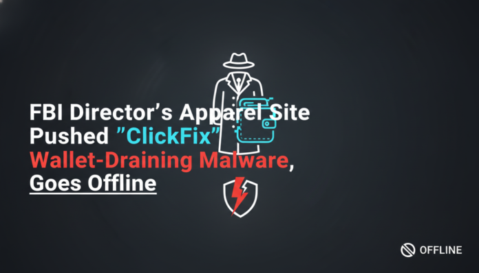 FBI Director's Apparel Site Pushed 