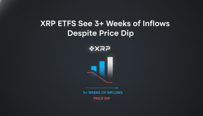 XRP ETFs See 3+ Weeks of Inflows Despite Price Dip