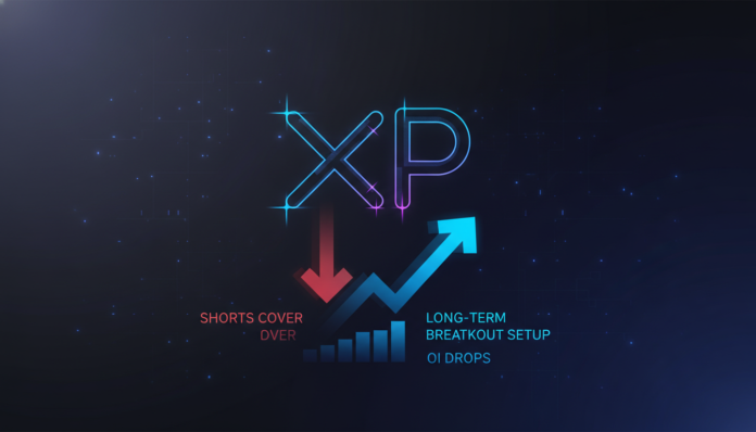 XRP Shorts Cover as OI Drops: Bearish Trend Holds Amid Long-Term Breakout Setup