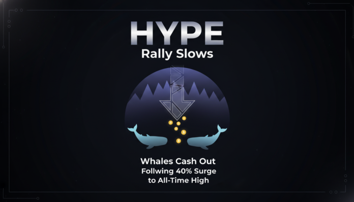 HYPE Rally Slows as Whales Cash Out Following 40% Surge to All-Time High