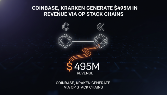 Coinbase, Kraken Generate $495M in Revenue via OP Stack Chains