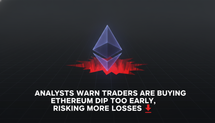 Analysts Warn Traders Are Buying Ethereum Dip Too Early, Risking More Losses