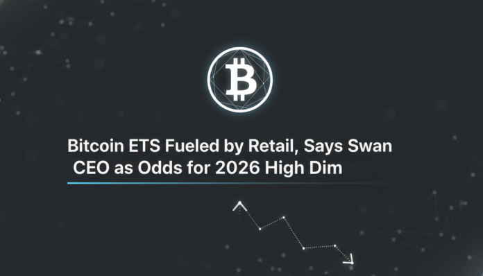 Bitcoin ETFs Fueled by Retail, Says Swan CEO as Odds for 2026 High Dim