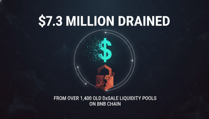 $7.3 Million Drained From Over 1,400 Old DxSale Liquidity Pools on BNB Chain