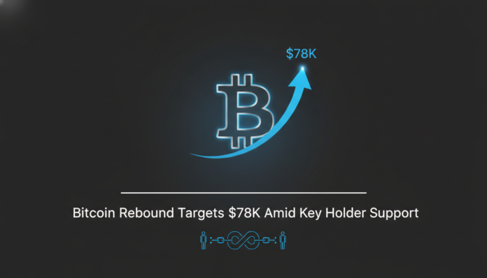 Bitcoin Rebound Targets $78K Amid Key Holder Support