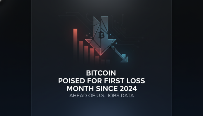 Bitcoin Poised for First Loss Month Since 2024 Ahead of U.S. Jobs Data