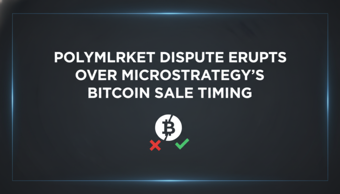 Polymarket Dispute Erupts Over MicroStrategy’s Bitcoin Sale Timing