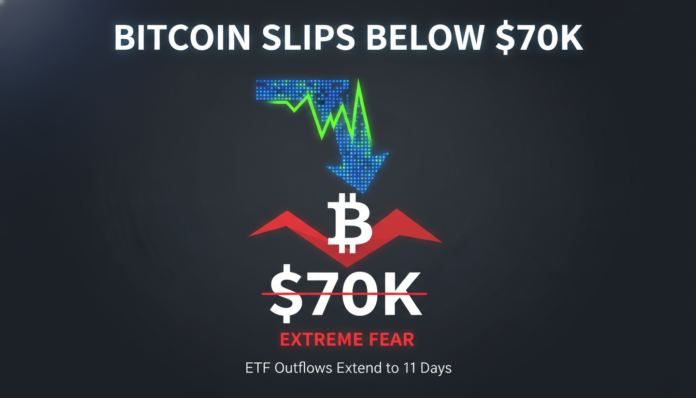 Bitcoin Slips Below $70K Amid 