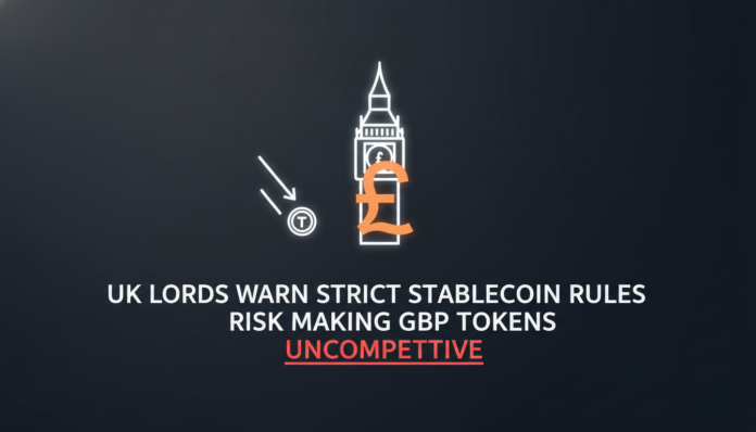 UK Lords warn strict stablecoin rules risk making GBP tokens uncompetitive