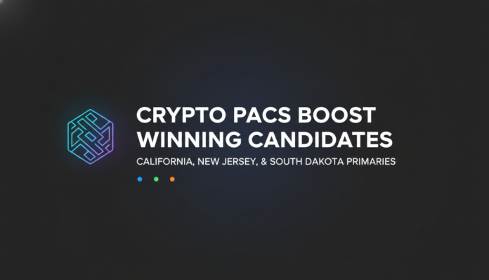 Crypto PACs boost winning candidates in California, New Jersey, and South Dakota primaries