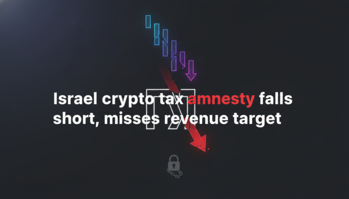 Israel crypto tax amnesty falls short, misses revenue target