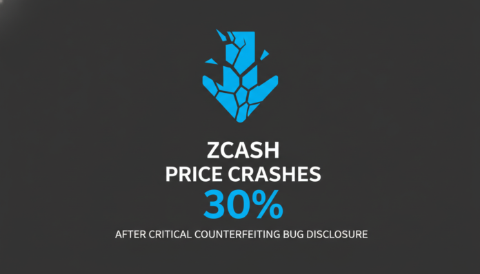 Zcash Price Crashes 30% After Critical Counterfeiting Bug Disclosure